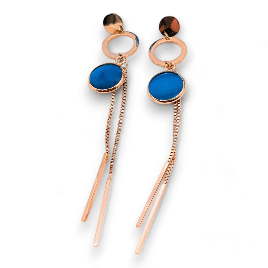 Azure Tassel Drops - Ohrstecker