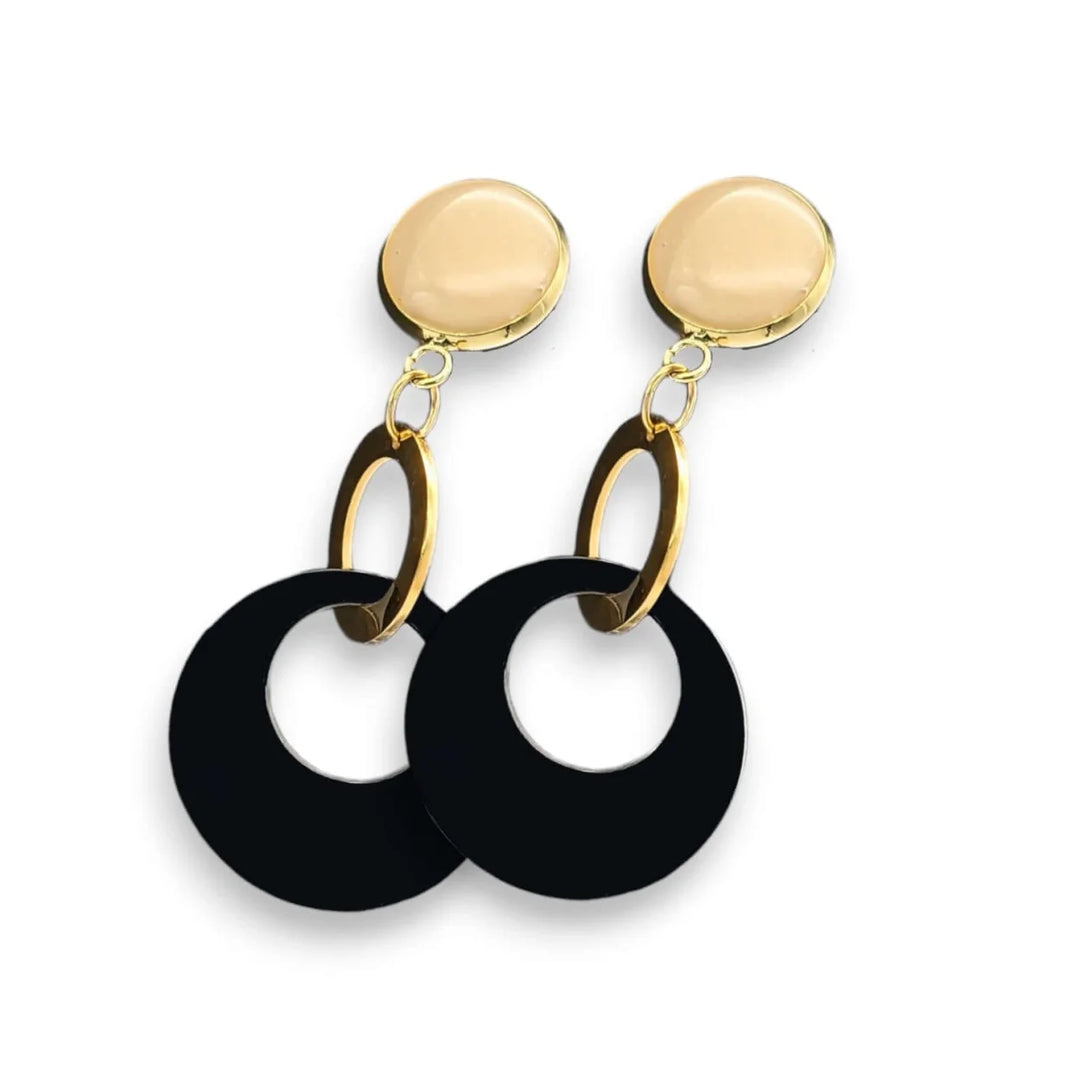 Beige Elegance Studs - Ohrstecker