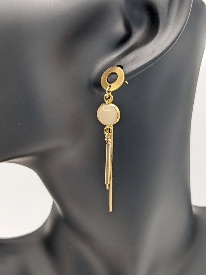 Golden Tassel Charm - Ohrstecker