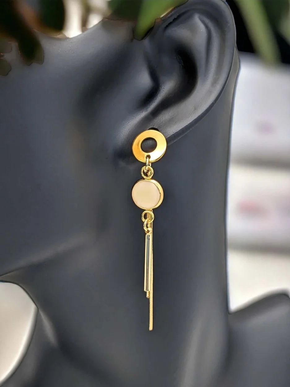 Golden Tassel Charm - Ohrstecker