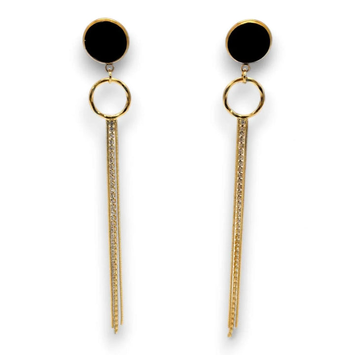 Midnight Tassel Studs - Ohrstecker