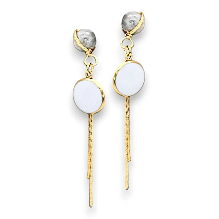 Natural Pearl Tassel - Ohrstecker