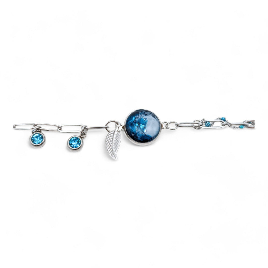 Ocean Breeze Charm - Double-Layer (Paperclip/Emaille-Perlenkette)